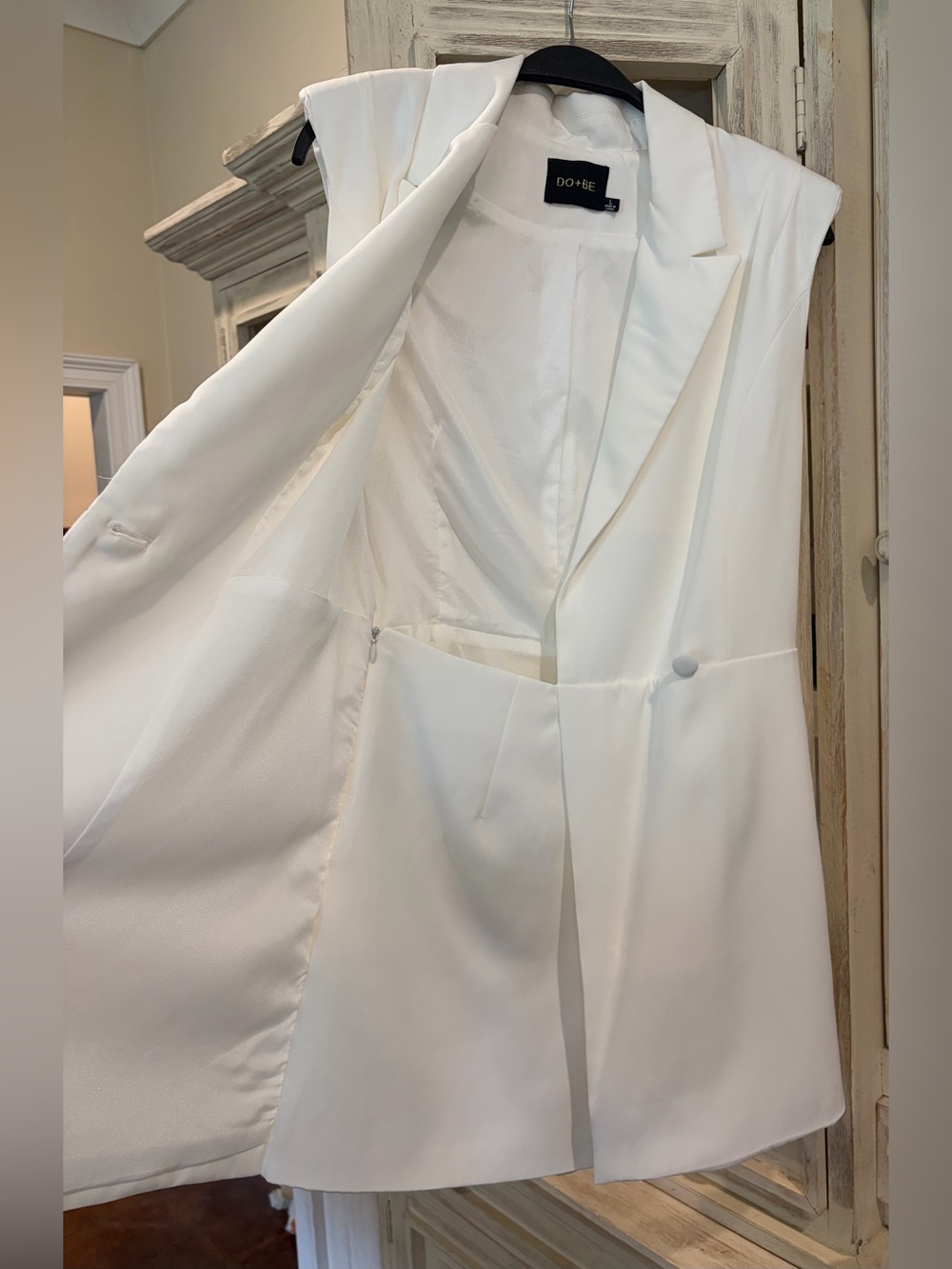 DO+BE Ivory Sleeveless Blazer Dress - Picture 2 of 4